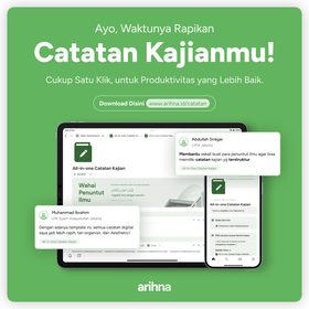 Promosi template Notion All-in-One Catatan Kajian Arihna