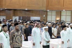 Suasana peserta Saudi University Expo 2025 saat sesi pembukaan
